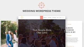 Wedding WordPress Theme Home-Page Presentation - Responsive Wedding Template