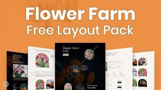FREE Divi Layout Pack # 263 | Flower Farm