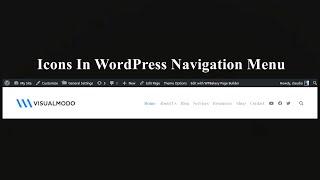 How To Add Icons In WordPress Navigation Menu?