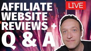 LIVE Q & A + WEBSITE REVIEWS