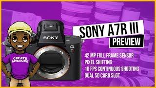 Sony A7R III Preview 42 MP (STILL NO FLIP OUT SCREEN!!!)