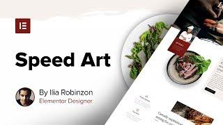 100% Elementor Web Design Speed Art - Plus New Restaurant Template Set