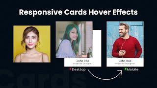 CSS Responsive Card Hover Effects | How To Create Simple CSS Card