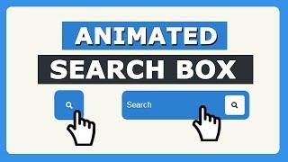 Animated Search Box effect using HTML and CSS Only | Website Tutorials