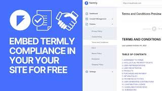 How To Embed or Add Termly Terms & Conditions or Compliance Document in Your Website For Free? ️