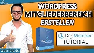 WordPress Mitgliederbereich Erstellen (2019): Kostenlos Mit Digimember | Komplettes Tutorial Deutsch