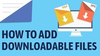 How To Add A Downloadable File With Wordpress - Add A Direct Download Link!
