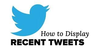 How to Display Recent Tweets in WordPress with Twitter Widgets