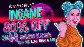Hostinger coupon code:  80% OFF Grab it before it is gone!