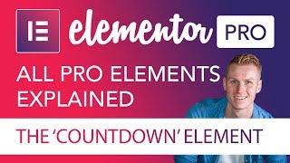 Elementor Pro Countdown Element Tutorial