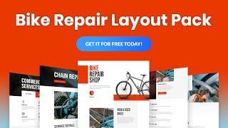 Get a FREE Bike Repair Layout Pack for Divi
