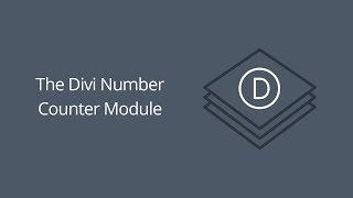 The Divi Number Counter Module