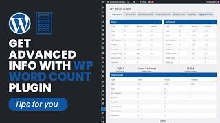How to Get Advanced Word Count Stats in WordPress Using WP Word Count Plugin