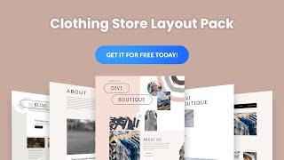 Get a FREE Clothing Store Layout Pack for Divi