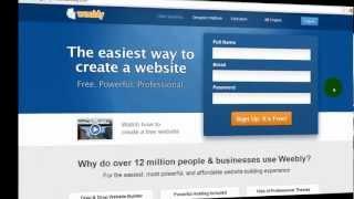 Weebly Tutorial - How to Sign Up and Set Up Domain Name with Weebly