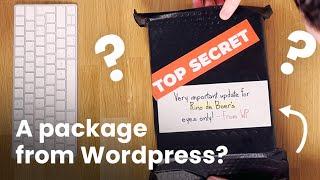 A secret package from Wordpress? & Studio Tour