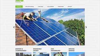 Solar Energy Responsive Moto CMS 3 Template #53742
