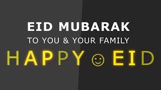 Hello my friends. I would like to wish everybody a HAPPY EID. I love you all :)