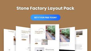 Get a FREE Stone Factory Layout Pack for Divi