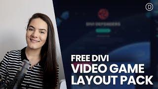 Get a FREE Video Game Layout Pack for Divi