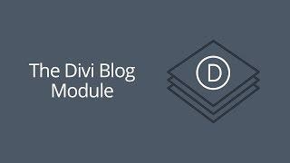 The Divi Blog Module
