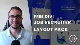Get an Astonishing Job Recruiter Layout Pack for Divi