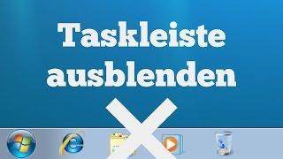 Taskleiste ausblenden in Windows 7, 8, 10 - Quick Tutorial