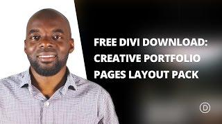 Free Divi Download: Creative Portfolio Pages Layout Pack