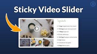 How to Create a Sticky Video Slider with Divi