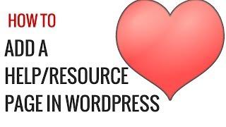 How to Add a Help Resource Section in WordPress Admin