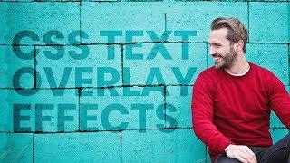 CSS Text Overlay Effects With mix-blend-mode Property | Html CSS Effects