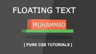 CSS Floating Text