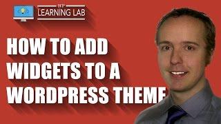 How to Add Widgets to a WordPress Theme | WP Learning Lab