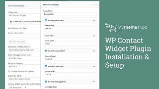 WP Contact Widget Plugin Installation & Setup