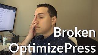 Another day of broken OptimizePress | Aspire 146