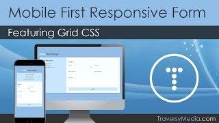 Mobile First Responsive Contact Form Featuring Grid CSS