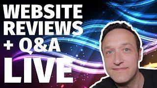 YOUR WEBSITE REVIEWED + Q&A - LIVE