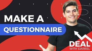 How To Create A Web Design Questionnaire (Free Template) [Deals With Darrel] Ep 3.
