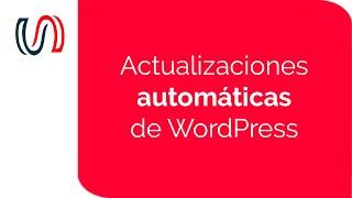 Actualizaciones automáticas de WordPress (core, themes y plugins)