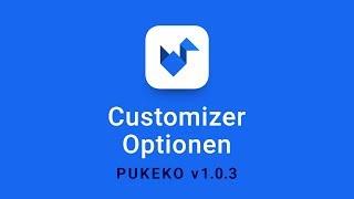 Customizer Optionen - Pukeko WordPress Theme (Deutsch)
