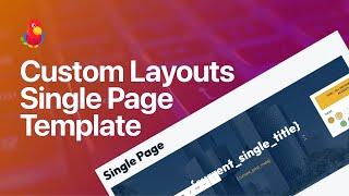 How To Create a Single Page Template With Neve's Custom Layouts [2023]