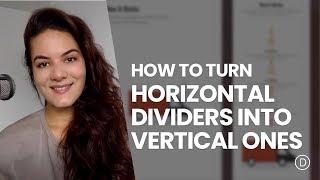 How to Turn Horizontal Dividers into Vertical Ones with Divi