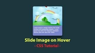 Slide image on hover css effect - Html css  - Pure Css3 Hover Effects