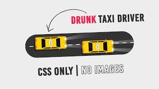 CSS Only Taxi Animation Effects | Html CSS Moving Car Animation Effect @Online Tutorials​