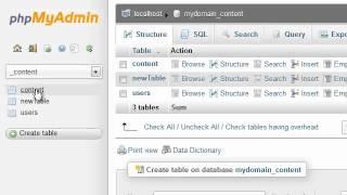 How to rename database tables in phpMyAdmin
