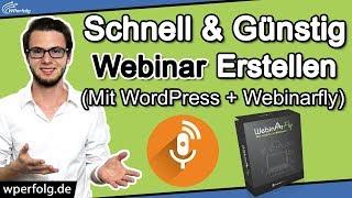 Wordpress Webinar (Deutsch): Simples Webinarfly Plugin / Software Tutorial | Schnell & Günstig 2020