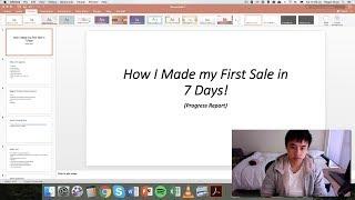 How I Made my First Sale on Shopify Dropshipping in 7 Days!