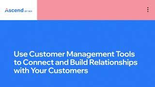 Wix.com | Build Customer Relationships | Complete CRM