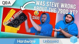 Is AMD Greedy & Out Of Touch? Steve's RTX 4070 Ti Shilling vs. 7900 XT Hating! January Q&A [Part 3]