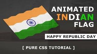Waving Flag Animation Effects - Pure Html CSS Animated Flag - Tutorial